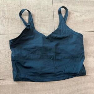 Teal Longline Sports Bra Low Support Oalka L